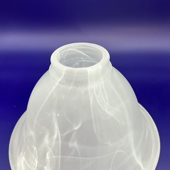 Single Faux Alabaster Bell Glass Shade - Picture 8 of 9